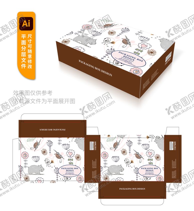 编号：21593410042114133678【酷图网】源文件下载-卡通包装盒