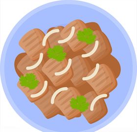 家常菜矢量图