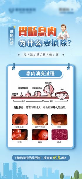 胃肠息肉科普海报