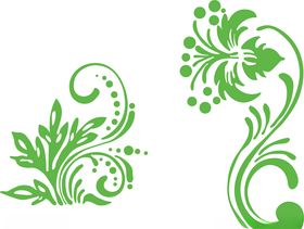 古典花纹分层素材