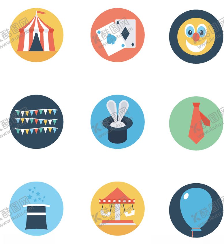 编号：42228009271634148153【酷图网】源文件下载-马戏团图标