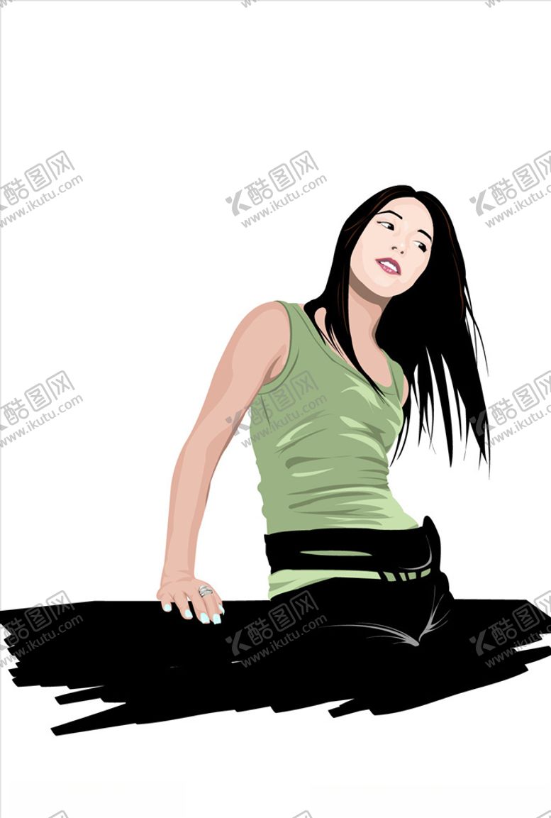 编号：37578407122035325229【酷图网】源文件下载-卡通女人