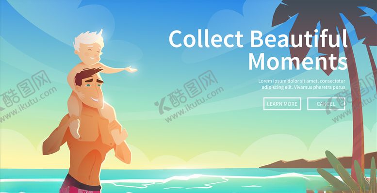 编号：18676310070640243503【酷图网】源文件下载-度假父子