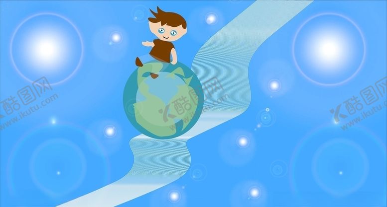 编号：15607306271811489713【酷图网】源文件下载-男孩稳座星球素材