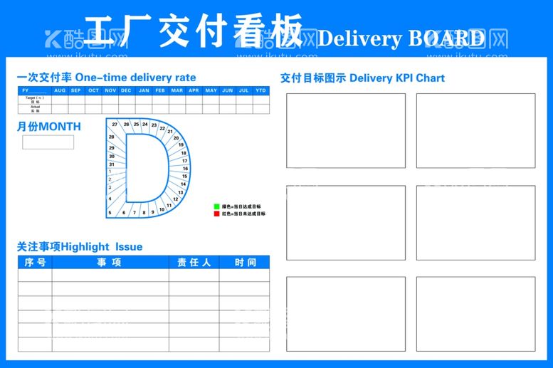 编号：99373103120458061171【酷图网】源文件下载-工厂交付看板