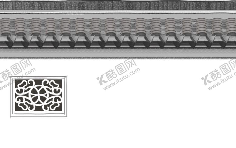 编号：18543607080347106583【酷图网】源文件下载-传统建筑墙檐屋檐插画背景