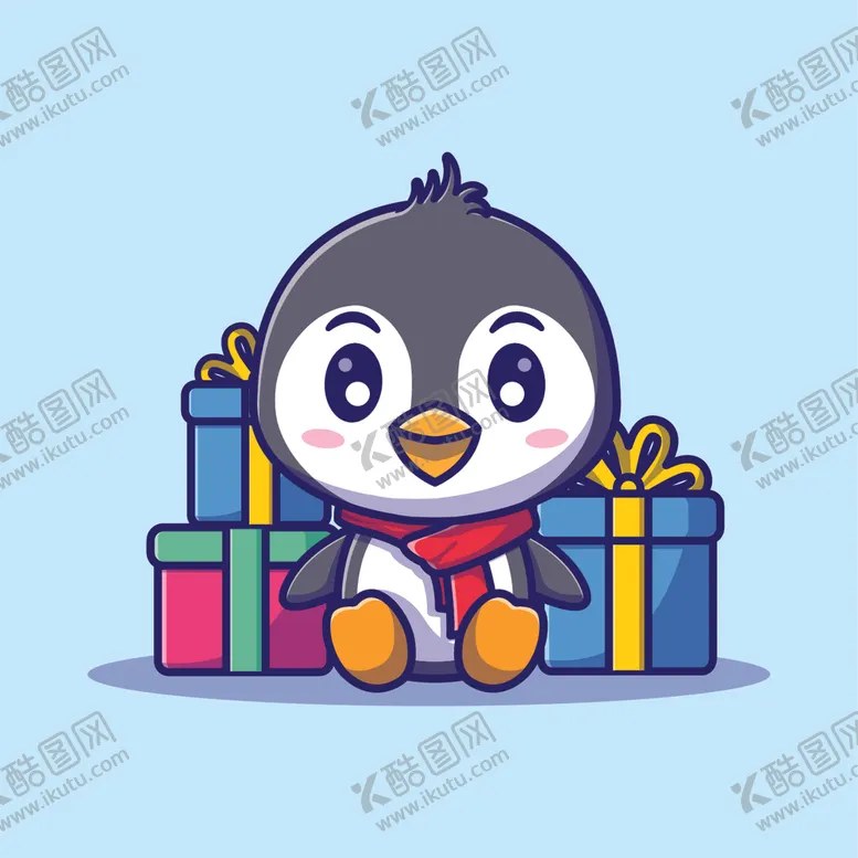 编号：22633001301625323884【酷图网】源文件下载-卡通企鹅