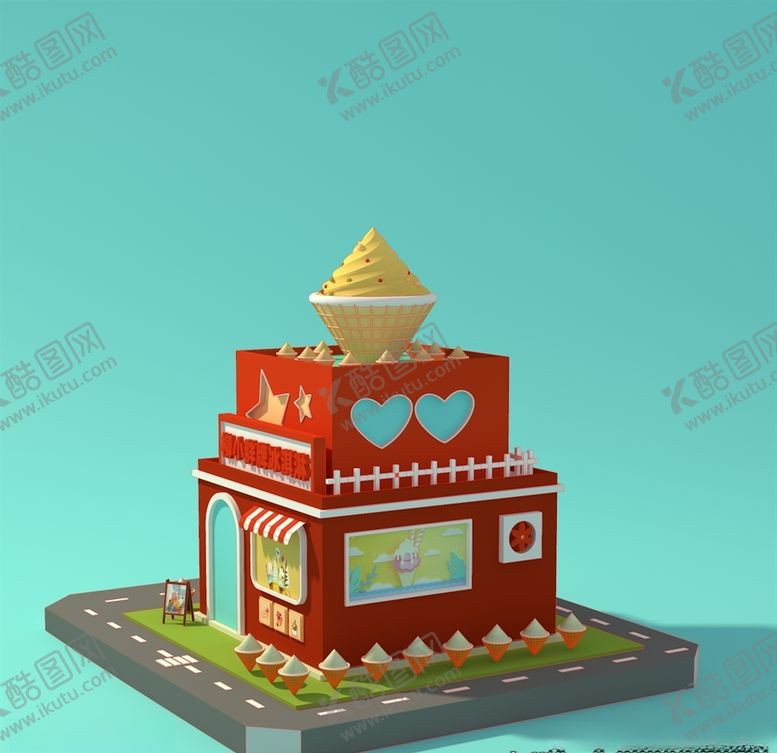 编号：72239006191401049782【酷图网】源文件下载-冰淇淋商店