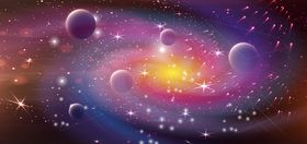 星空背景光银河银河系