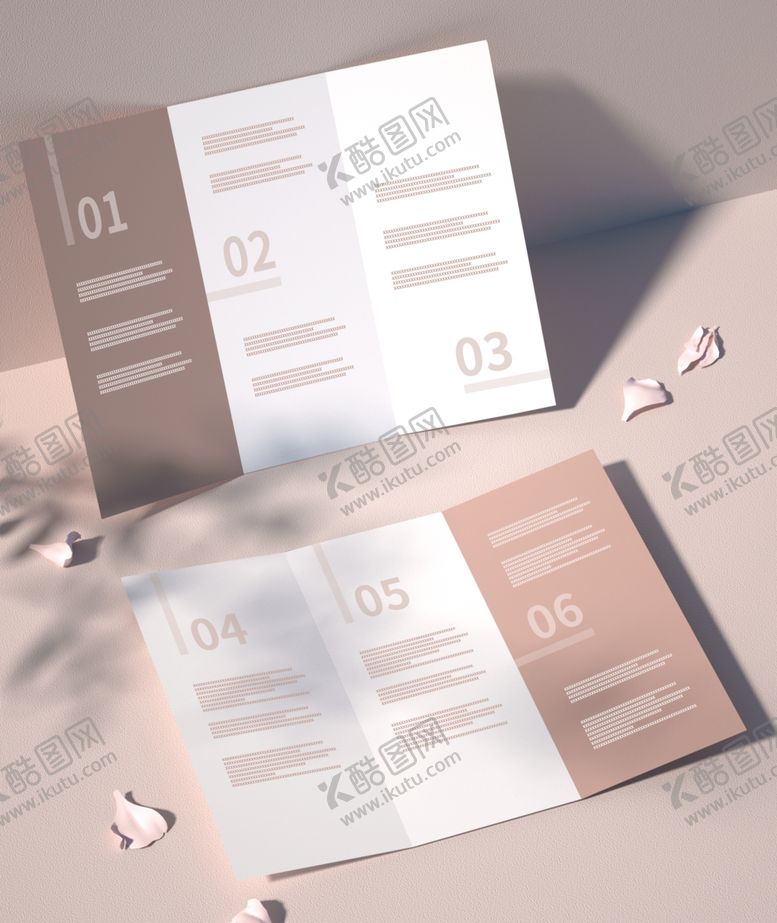 编号：86803812130907591152【酷图网】源文件下载-三折页样机效果