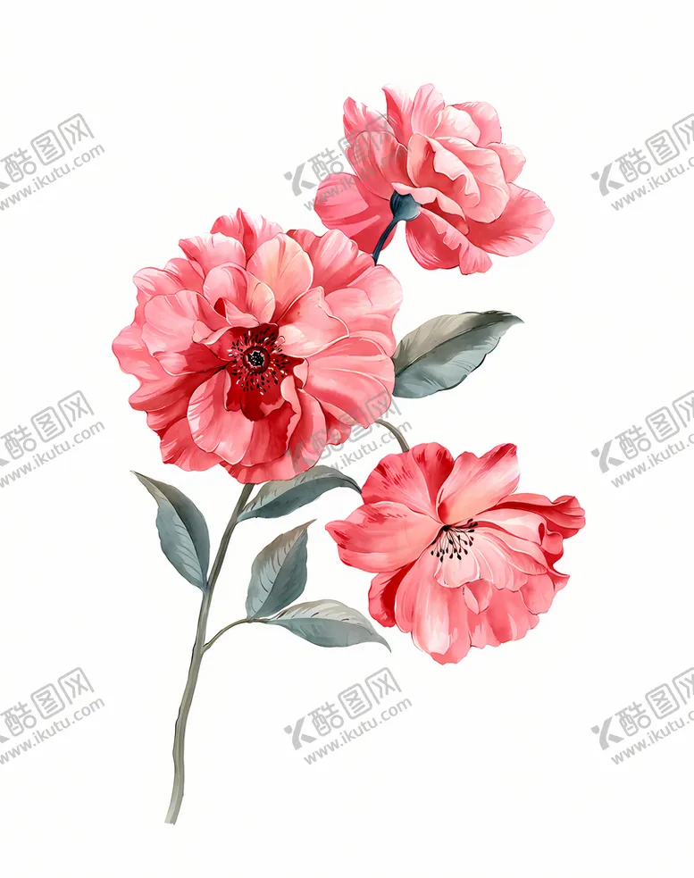 编号：40759610191734037391【酷图网】源文件下载-手绘花