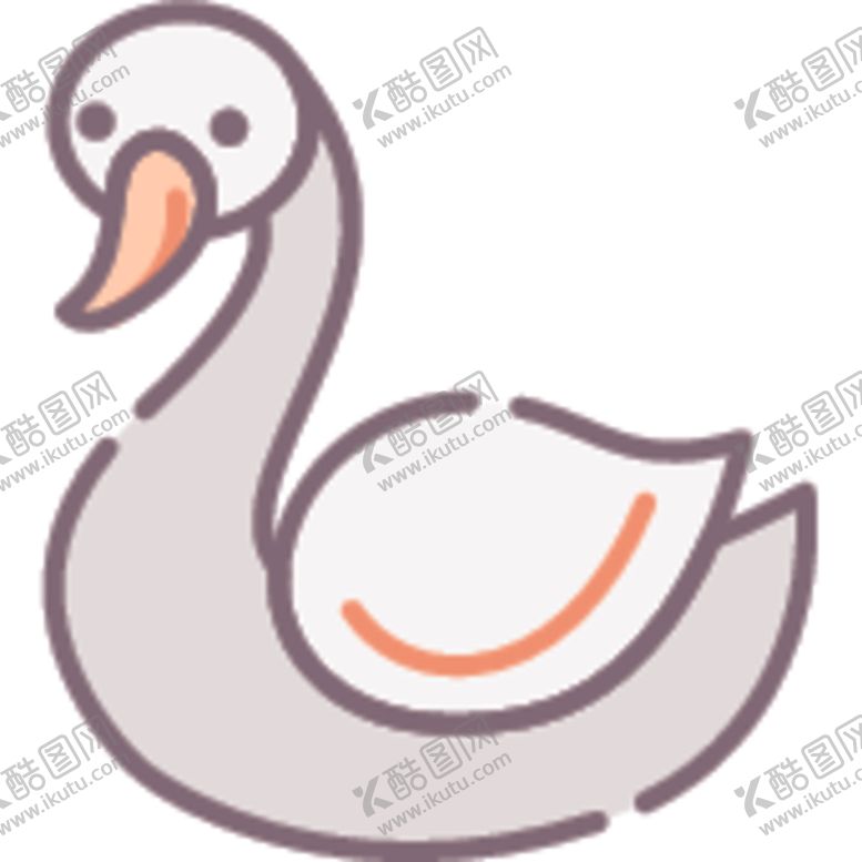 编号：36984809191921258897【酷图网】源文件下载-天鹅简笔