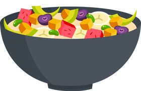 沙拉免抠图健康饮食轻食png果蔬食物