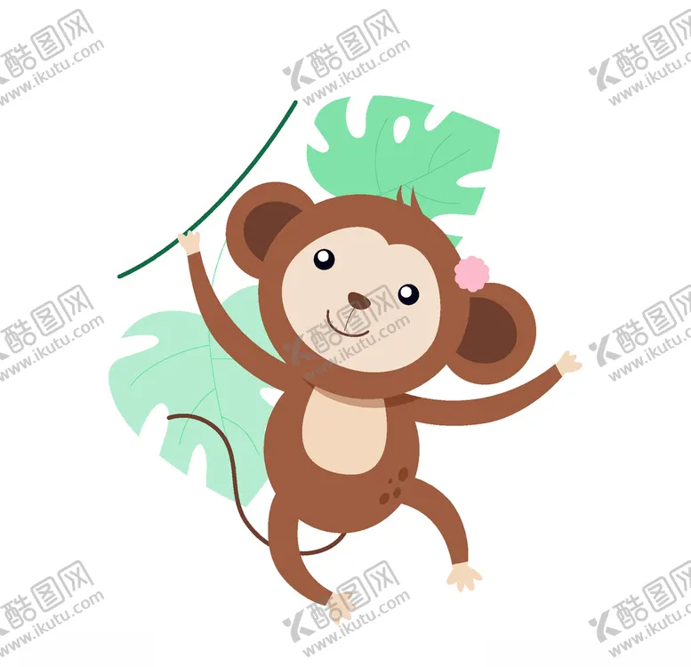 编号：84156304301417338583【酷图网】源文件下载-可爱猴子插画