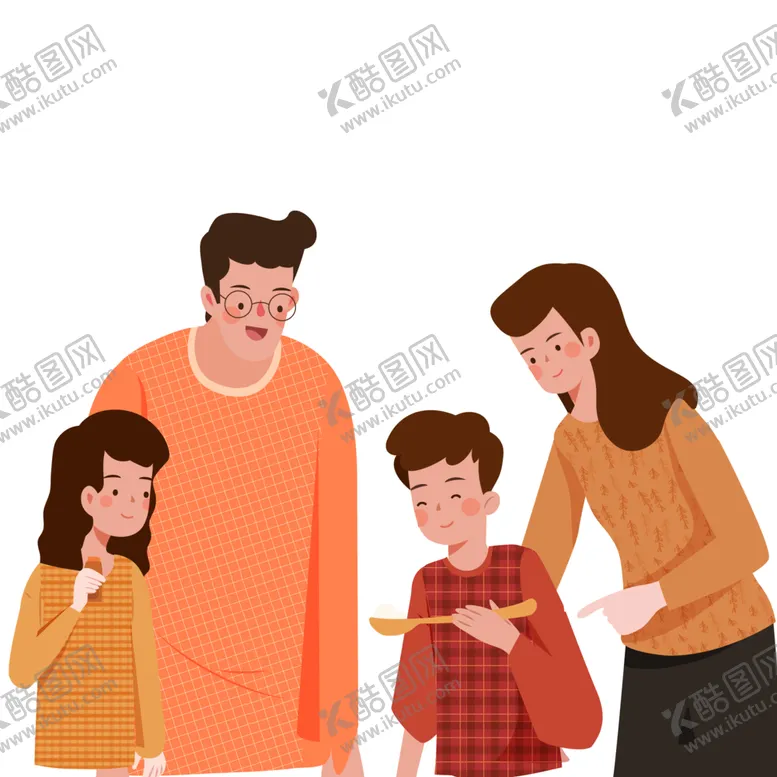 编号：61722102142313478822【酷图网】源文件下载-一家人团圆素材