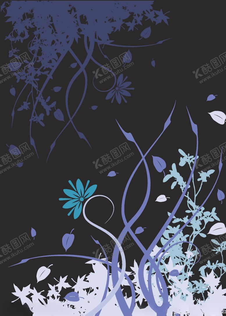 编号：43354907042121518306【酷图网】源文件下载-黑色背景花纹花边