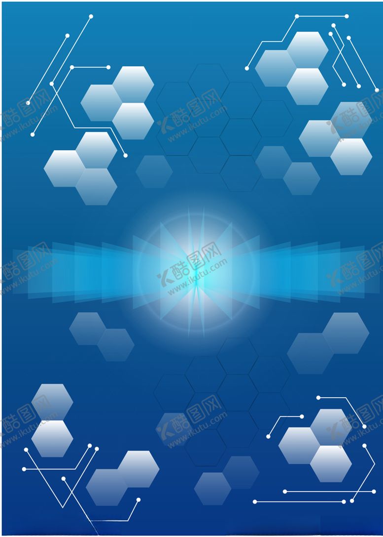 编号：26017610300530552332【酷图网】源文件下载-六边形科技背景