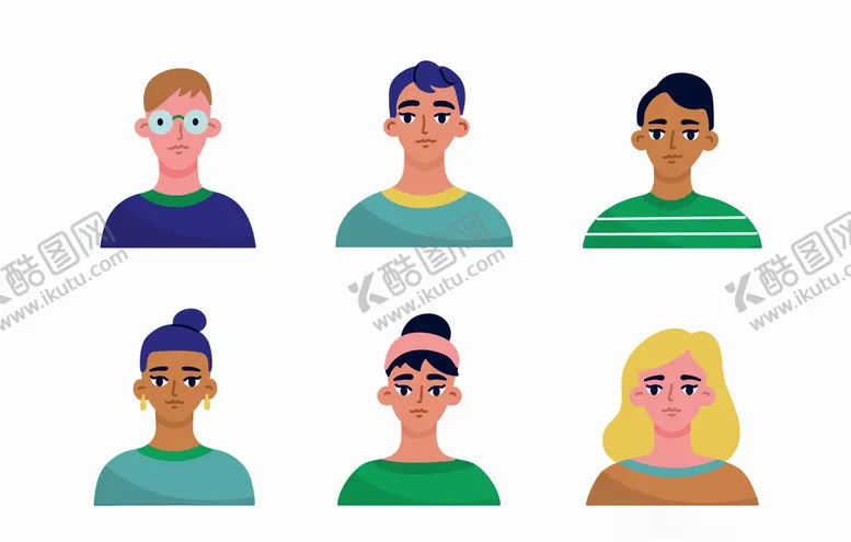 编号：37481709100323394925【酷图网】源文件下载-矢量卡通休闲人物