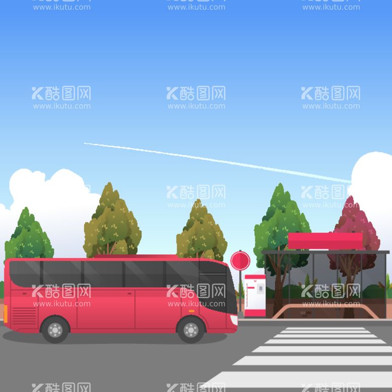 编号：77554712181904379772【酷图网】源文件下载-公交车