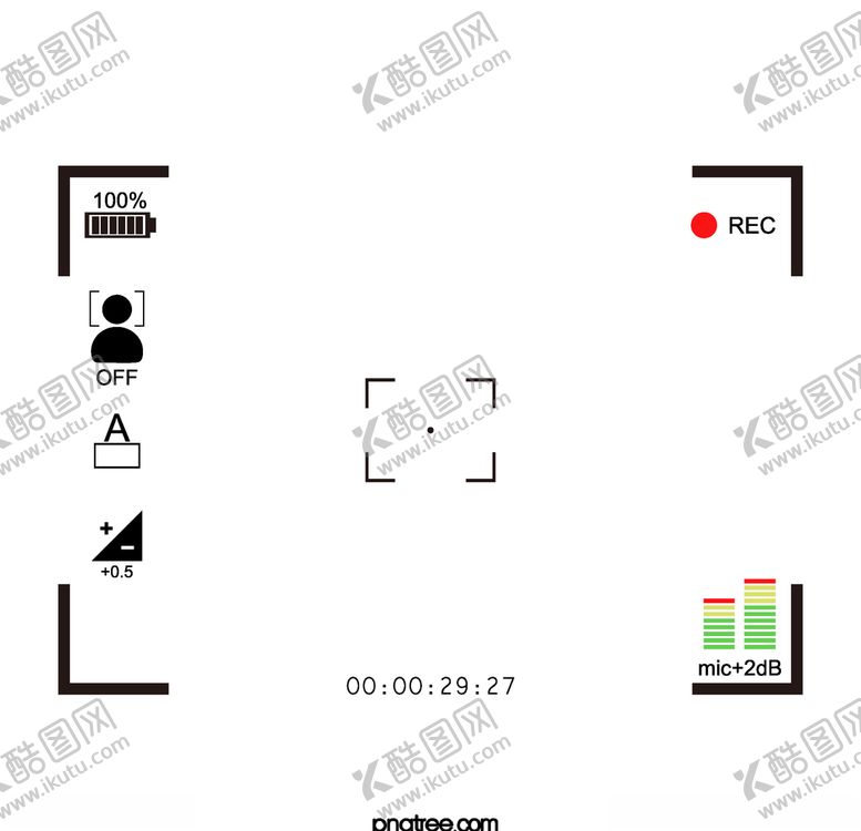 编号：44180304170440201990【酷图网】源文件下载-录音界面边框