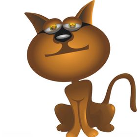 矢量抽象卡通猫咪