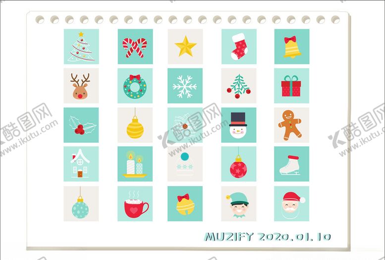 编号：22998709182033262406【酷图网】源文件下载-25款入圣诞元素图标