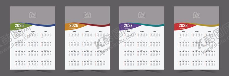 编号：25816004091158131494【酷图网】源文件下载-2026年历模板