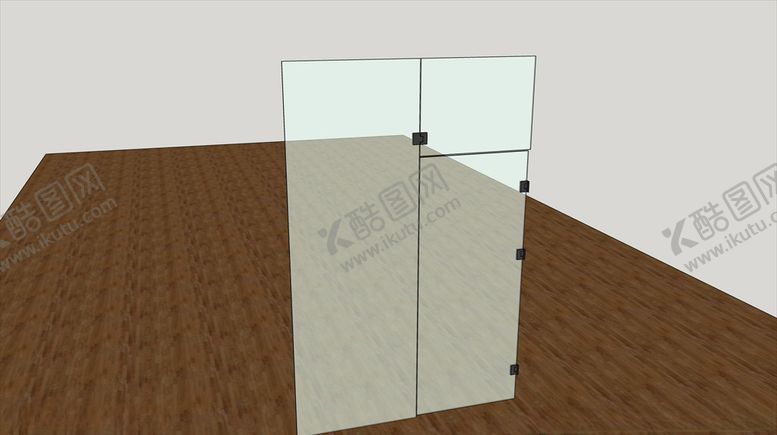 编号：86793709221020263217【酷图网】源文件下载-单扇合页玻璃门