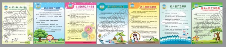 编号：71218001270302282870【酷图网】源文件下载-幼儿园制度板