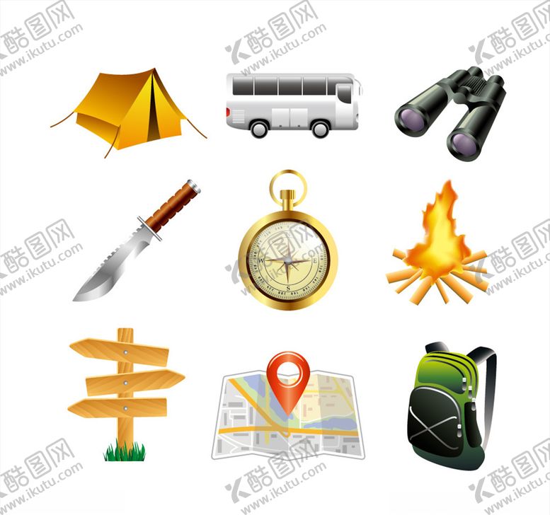 编号：92159409120305347559【酷图网】源文件下载-露营工具