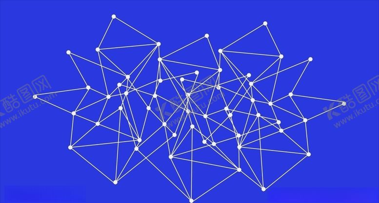 编号：20375109272200172537【酷图网】源文件下载-蓝底白线白点科技素材
