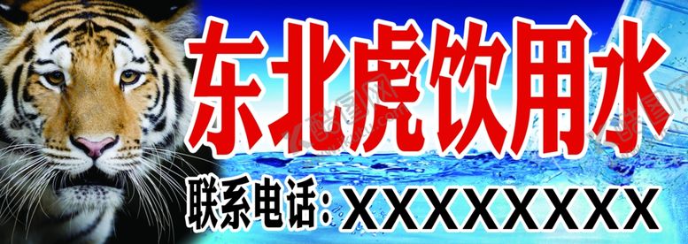 编号：77167701312254009971【酷图网】源文件下载-东北虎饮用水
