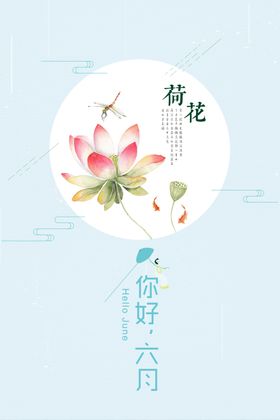 荷花海报