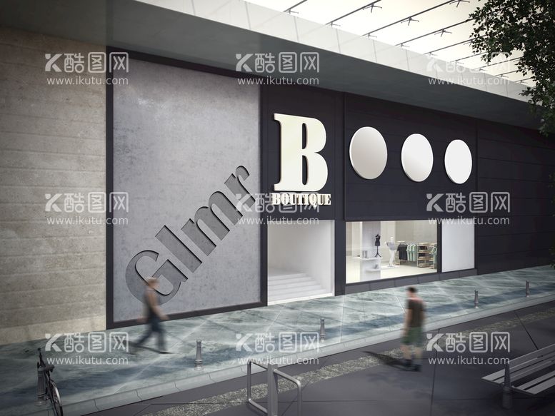 编号：86704309160711478125【酷图网】源文件下载-店铺外景样机效果展示