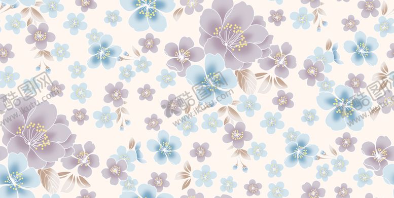编号：52498110221524568965【酷图网】源文件下载-淡紫色花卉图案背景