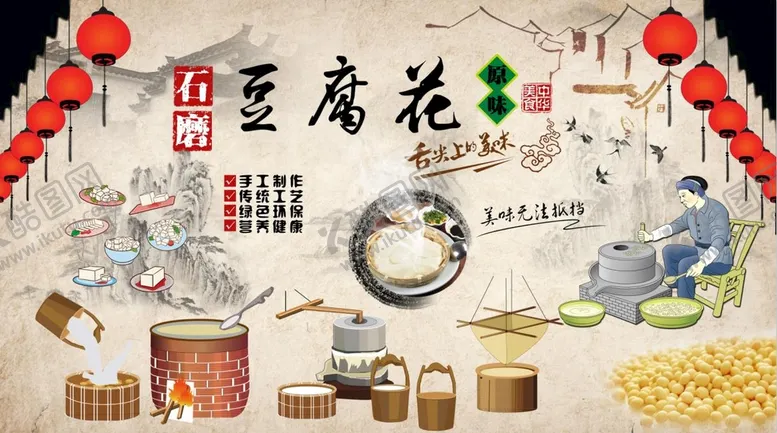 编号：83074509211713299603【酷图网】源文件下载-豆腐花背景