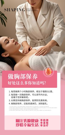 胸部海报