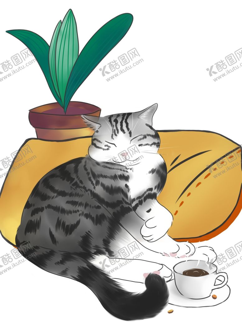 编号：65322309230736455466【酷图网】源文件下载-卡通猫咪