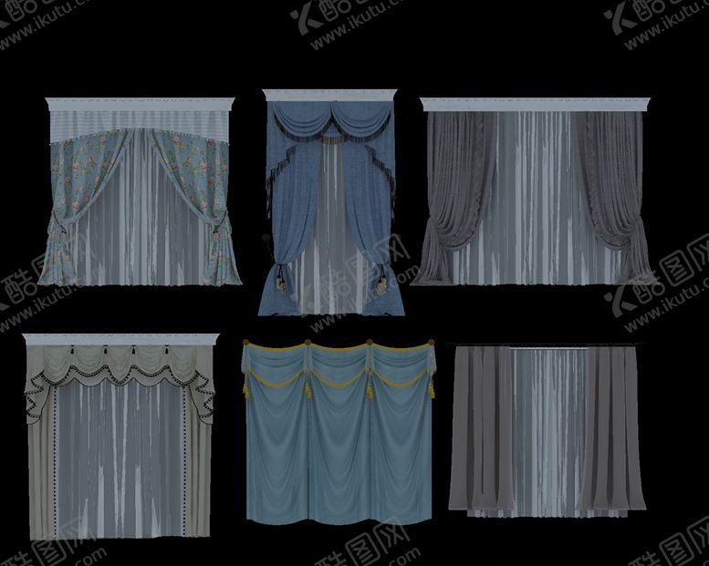 编号：55039709260647151935【酷图网】源文件下载-窗帘欧式