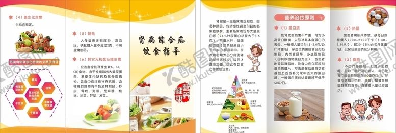 编号：40118210041736329391【酷图网】源文件下载-合理膳食三折页