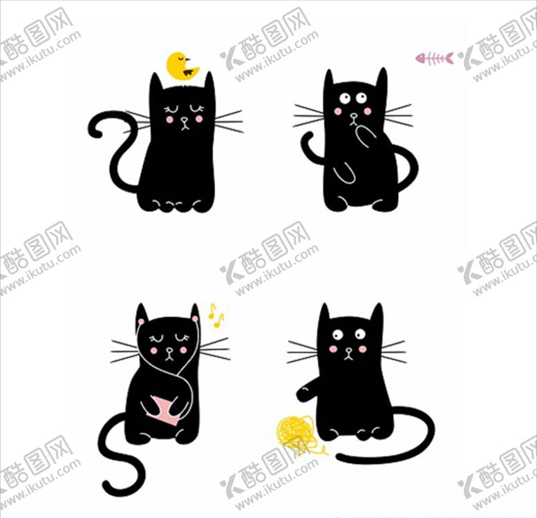 编号：15121207081422097464【酷图网】源文件下载-小黑猫