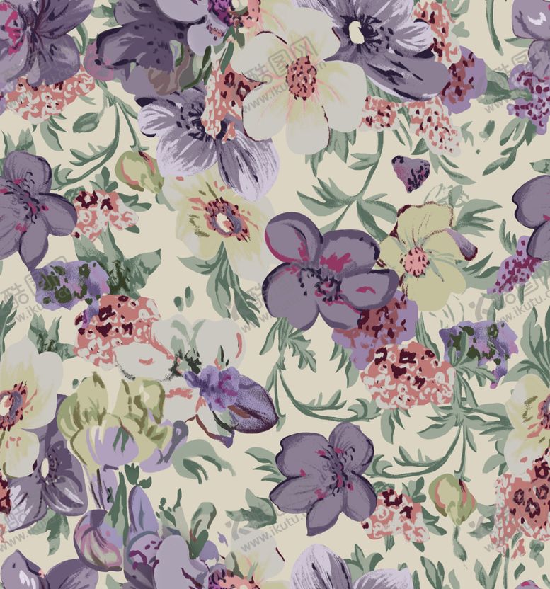 编号：91600709261546093208【酷图网】源文件下载-蓝色紫荆花朵