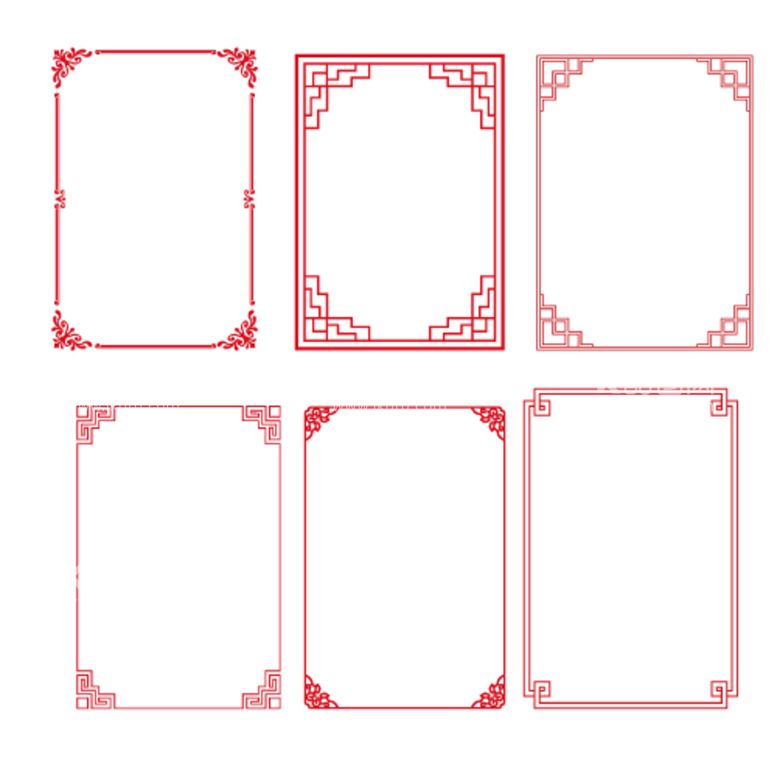 编号：40035310282223266515【酷图网】源文件下载-古典边框 