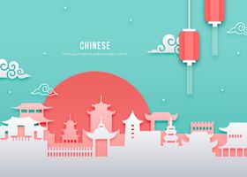 创意蓝色城市