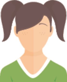 英伦风手绘少女头像