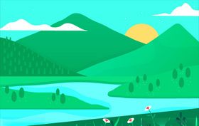 风景插画