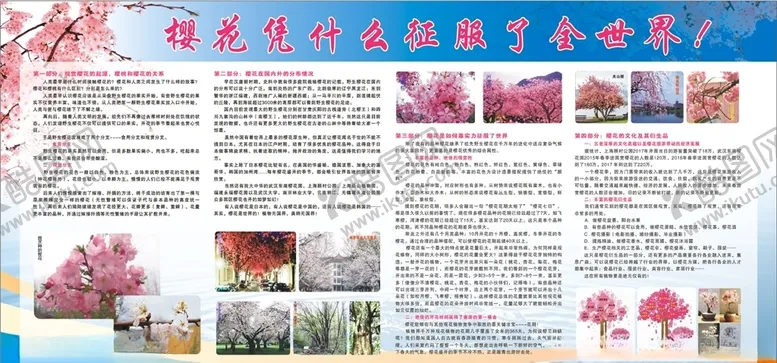 编号：56535806160815244237【酷图网】源文件下载-樱花展板