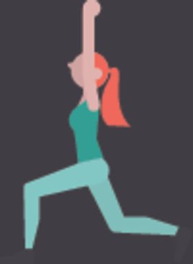 做瑜伽母女亲子插画