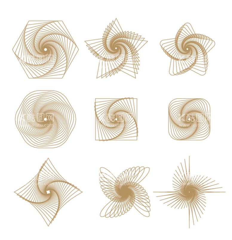 编号：45539112302339445671【酷图网】源文件下载-线条形状素材