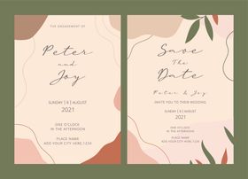 优雅婚礼请柬设计